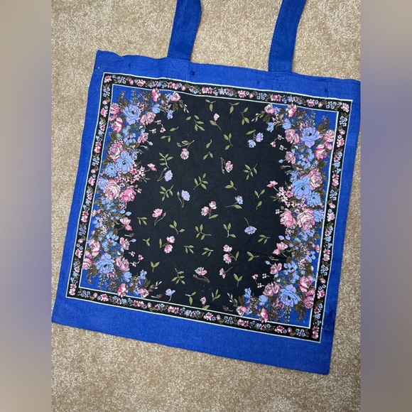 Rouje Paris Canvas Floral Print Tote, New Without Tag - Picture 11 of 11